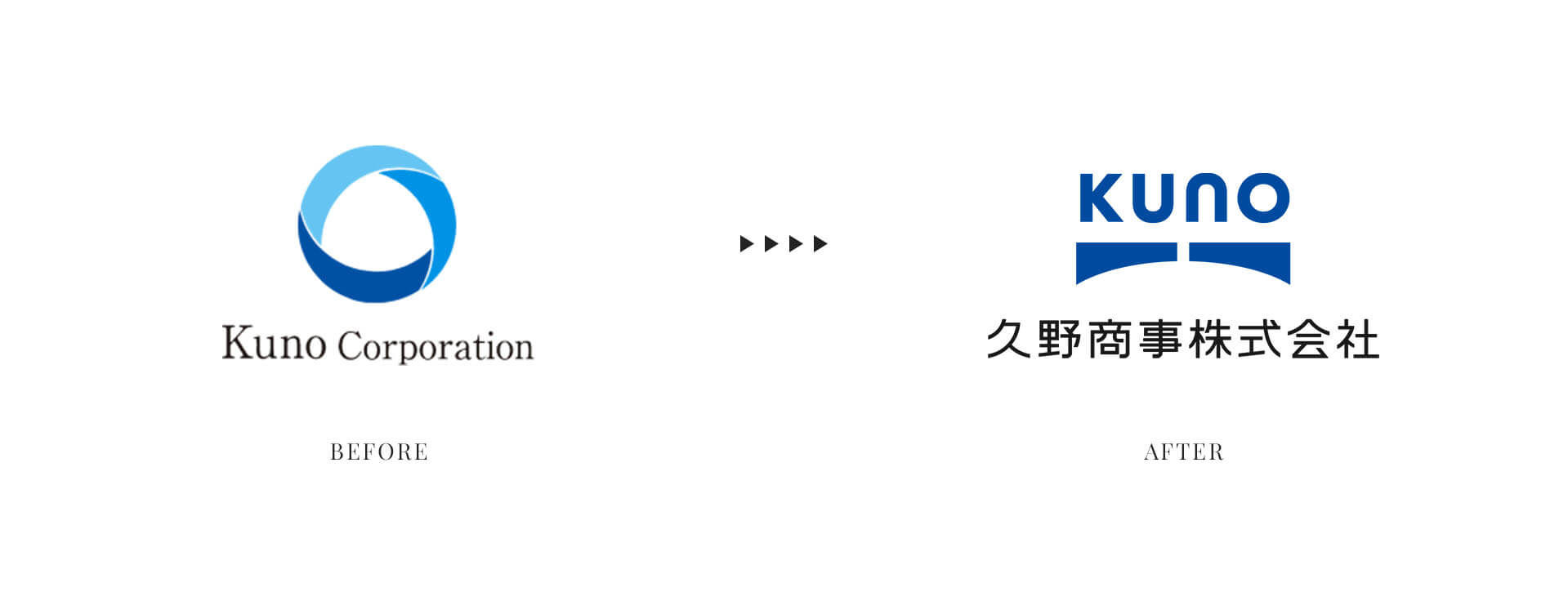 ロゴリニューアル前とリニューアル後の比較